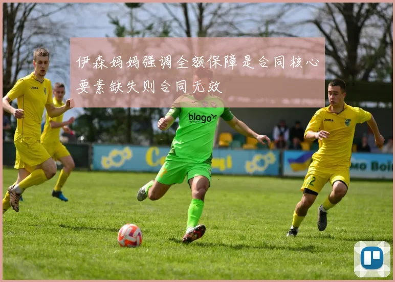 伊森妈妈强调全额保障是合同核心要素缺失则合同无效